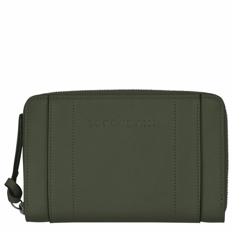 Army Green Longchamp Longchamp Sur Seine Men's Wallets